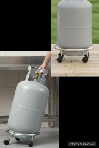 Wide gas bottle - wide, trolley