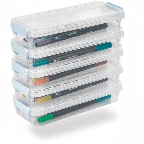 Stackable pencil box set - stackable,