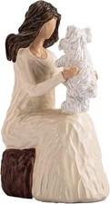 Woman with Dog Figurines