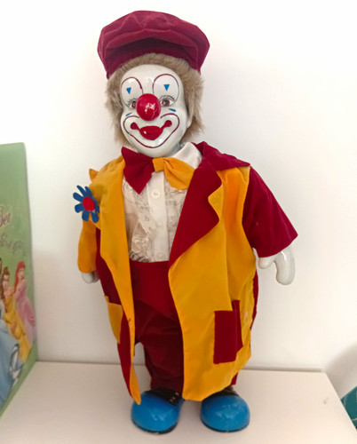 Vintage classic toy clown doll - toy,