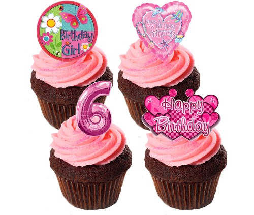 6th birthday girl edible - birthday,