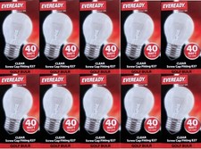 6 x Eveready 40W ES E27 Clear