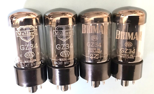 Mullard brimar gz34 x4 - &,