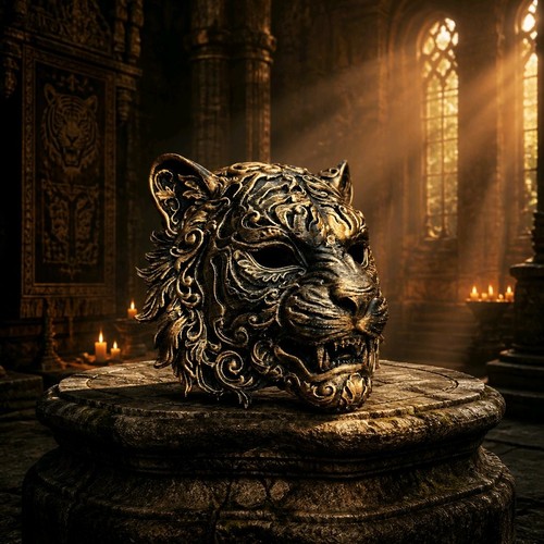 Baroque venetian tiger mask - baroque,