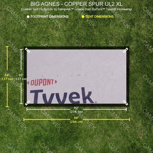 Tyvek footprint for the - tyvek,