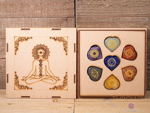 Chakra crystal stones - 7, set