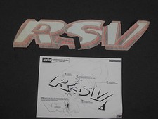 INCOMPLETE GENUINE APRILIA RSV1000 2000 RED OPTIONAL FAIRING DECAL SET AP8167107