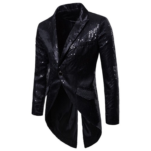 Mens sequin tailcoat suit - sequin,