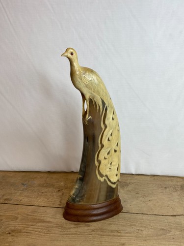 Vintage carved water buffalo - carved,