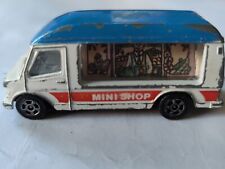 CORGI MERCEDES MOBILE SHOP - MINI SHOP - BLUE/WHITE - USED