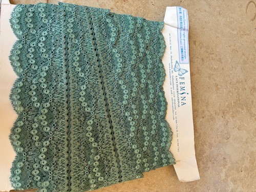 10m teal femina - lace, trim