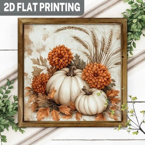 Fall white pumpkin flowers - fall,