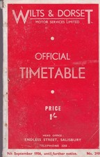 WILTS & DORSET BUS TIMETABLE