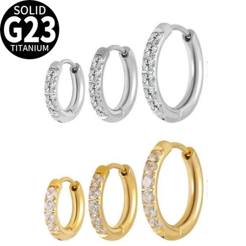 Titanium ear piercing hinged - ear,