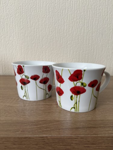Dunelm mugs cups red - x,