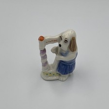 Wade Whimsies Drum Box Series Harpy Musician Dog Figurine