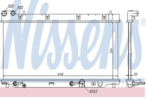 Nissens radiator for honda - radiator,