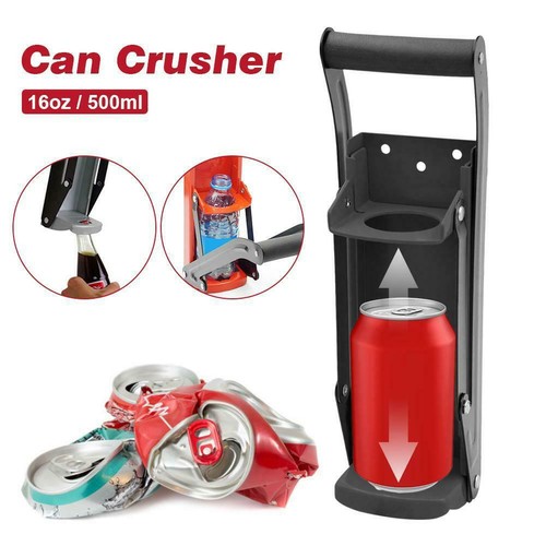 Heavy duty wall can - can, crusher