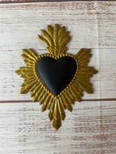 Antique gold sacred heart wall - antique,