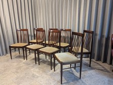 Set of 8 Danish Mid-century Dining Chairs by H.W. Klein for Bramin c.1960s