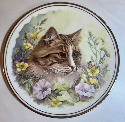 Vintage cat collector plate - vintage,
