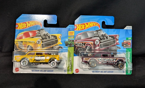 Hot wheels pair 55 chevy - pair, '55