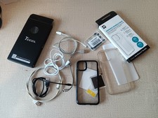 Job Lot used iPhone wires and cases and dust set - read below