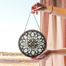 Elegant Floral Stained Glass