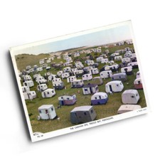 A6 PRINT - Vintage Wales - The Caravan Site, Trecco Bay, Porthcawl (dc)