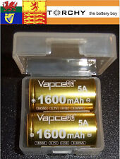 2x 18350 5A Rechargeable