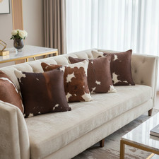 Set of 4 Pcs Brown Real