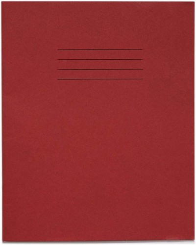School exercise books - school, red