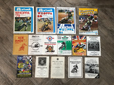 Motor cycle grass track racing programmes x 14 + 1 sand racing speedway interest