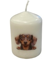 Decorative White Pillar Candle