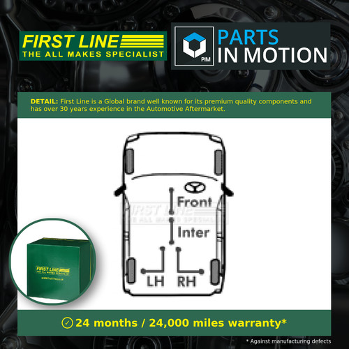 Handbrake cable rear left - handbrake, or