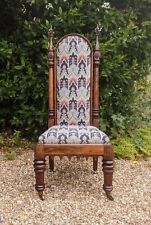 Antique Gothic Rosewood Prie Dieu Chair