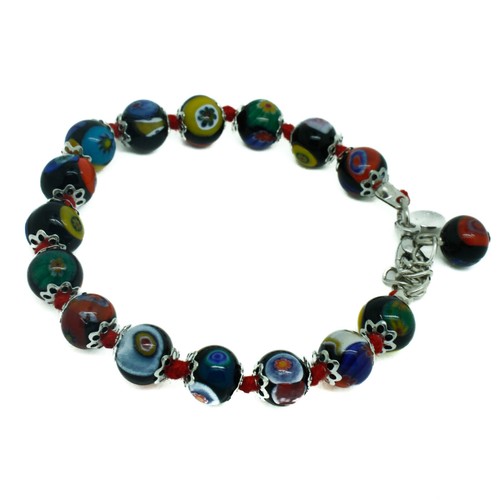 Murano glass bracelet black - murano,
