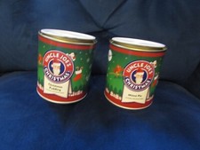 2 UNCLE JOE'S CHRISTMAS THEMED SWEETS EMPTY TINS CHRISTMAS PUDDING/MINCE PIE