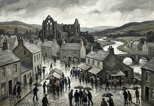 Jedburgh Scottish Town Market