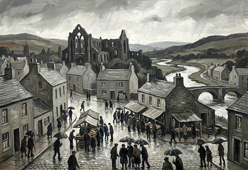 Jedburgh scottish town market - town,