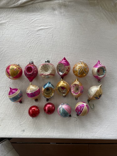 Vintage glass ornaments - glass,