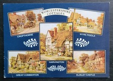 Vintage Postcard Unused Worcestershire Cottages England