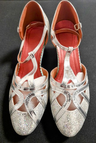 Ladies silver sequin ballroom - sequin,