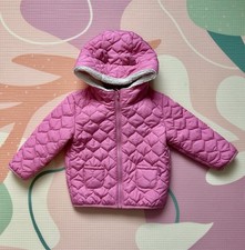 JoJo Mamam Bebe Quilted Coat Jacket - Pink - 18-24 Months  - Zara Next M&S H&M