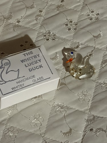 Whitby lucky duck - lucky, glass