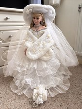 Winter Bliss Rustie Danbury Mint Gorgeous Bride Doll Beaded Bling Porcelain 26"