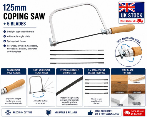 125mm coping saw with - 6",