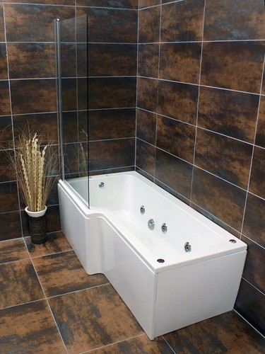 Vicky shaped showerbath with - showerbath,
