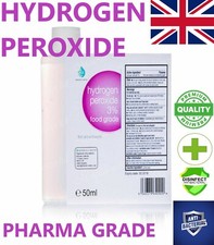 Hydrogen Peroxide 3% Premium FOOD GRADE 50ml-10L disinfectant Sanitiser FREE P&P
