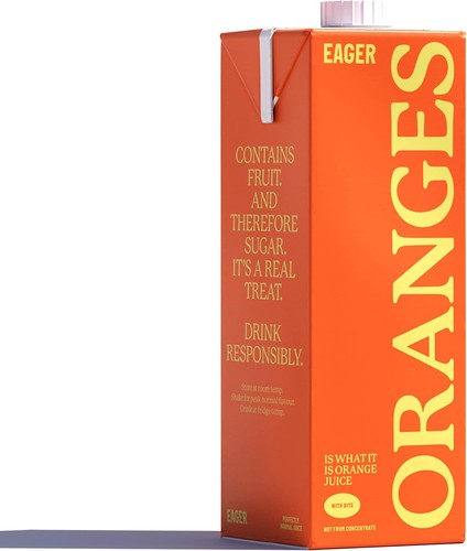 Orange juice with - juice, bits